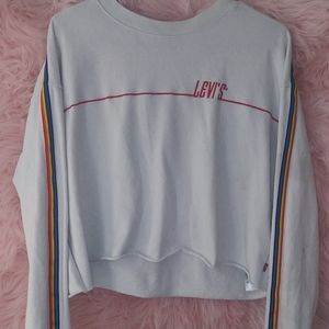 Brand: Levi Size: M Color: White/Rainbow